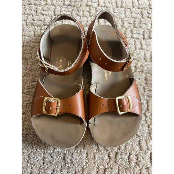 Salt Water Sun San Surfer Leather Sandals Lot 9 Toddler - Picture 2 of 4